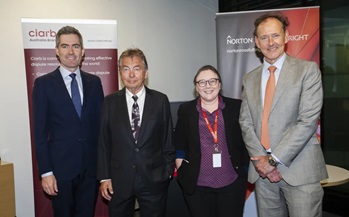 Four speakers at the Australian Arbitration Week Photo two