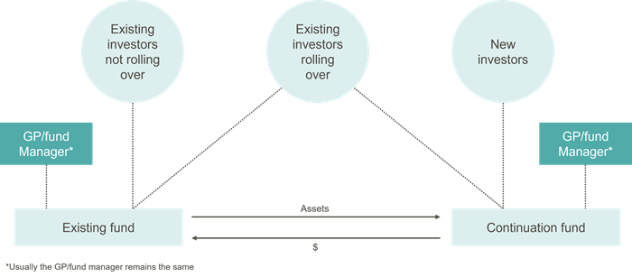 Typical Continuation Fund structure