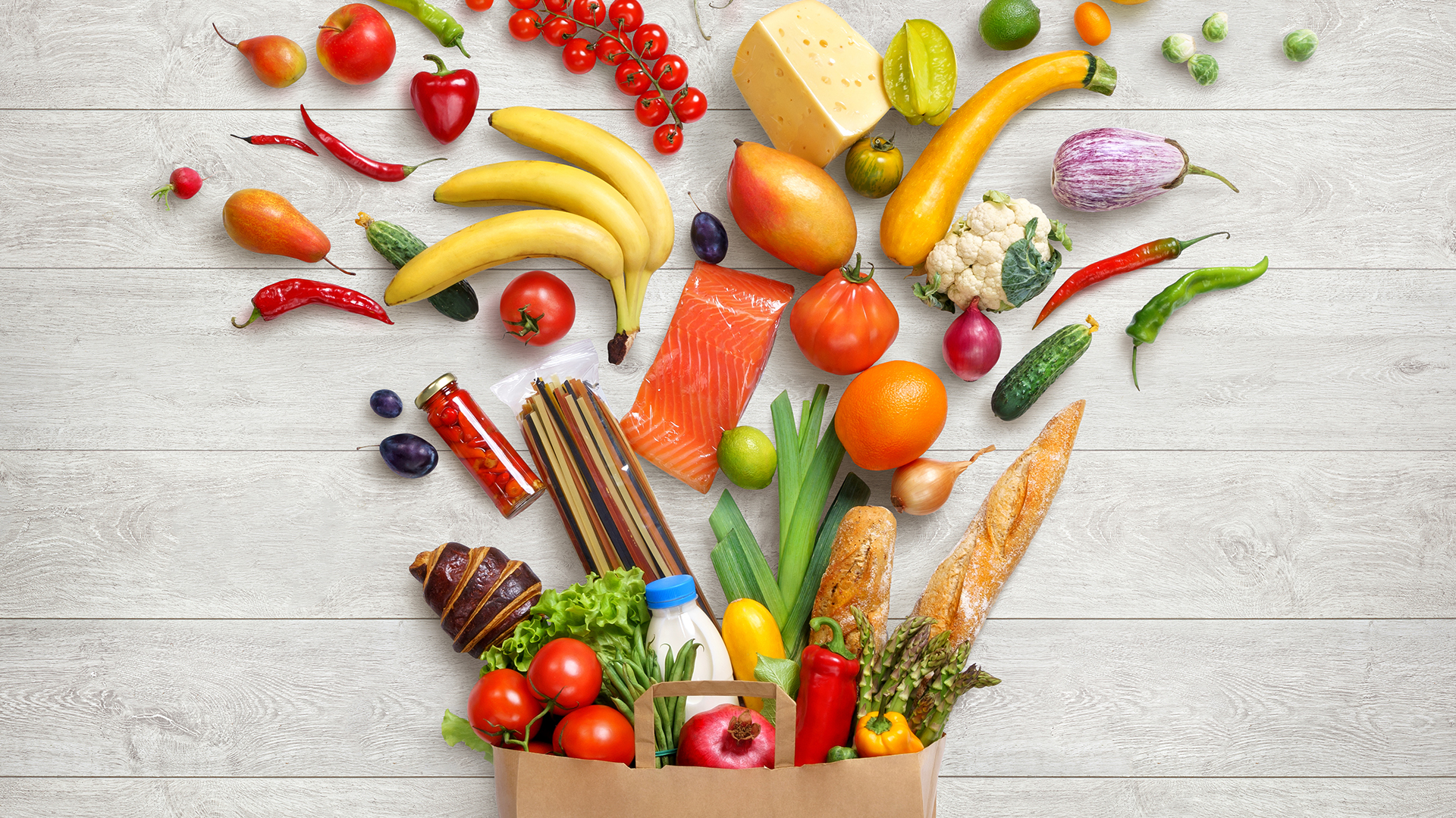 food challenge vegetables bag