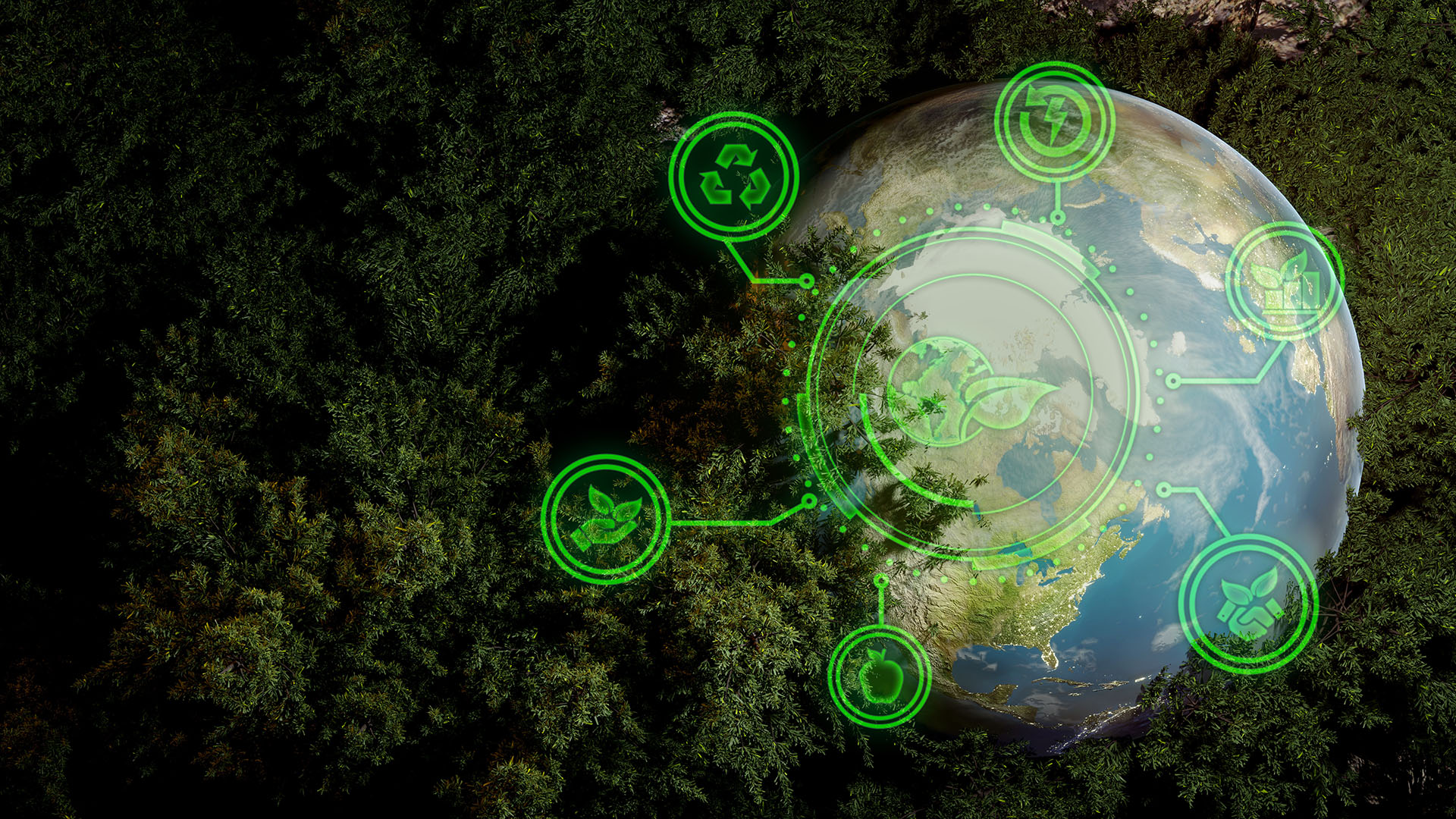 environmental technology concept sustainable development