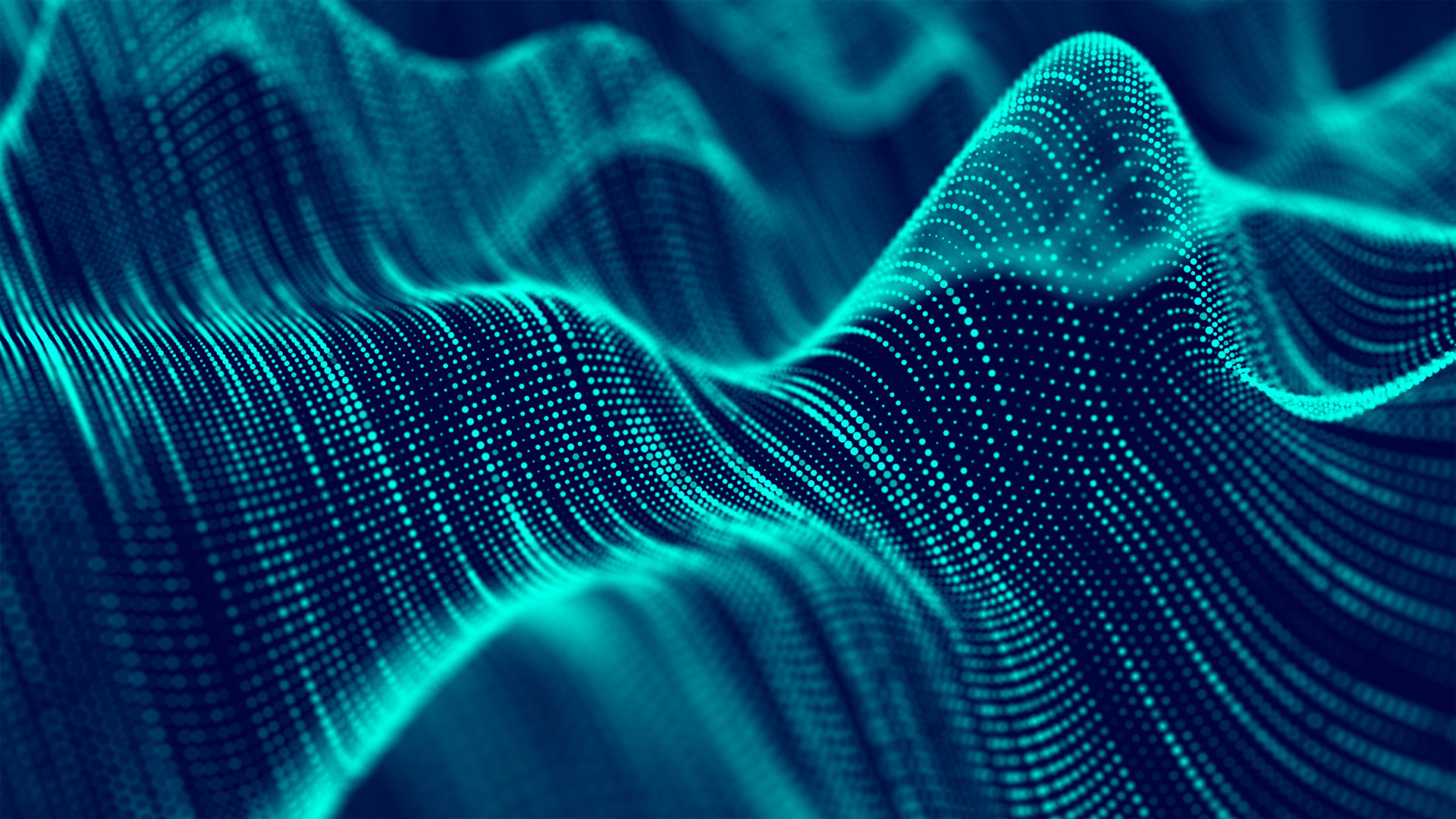 Abstract-technolog-flow-background-Futuristic-green-dots-background-with-a-dynamic-wave-3d-rendering