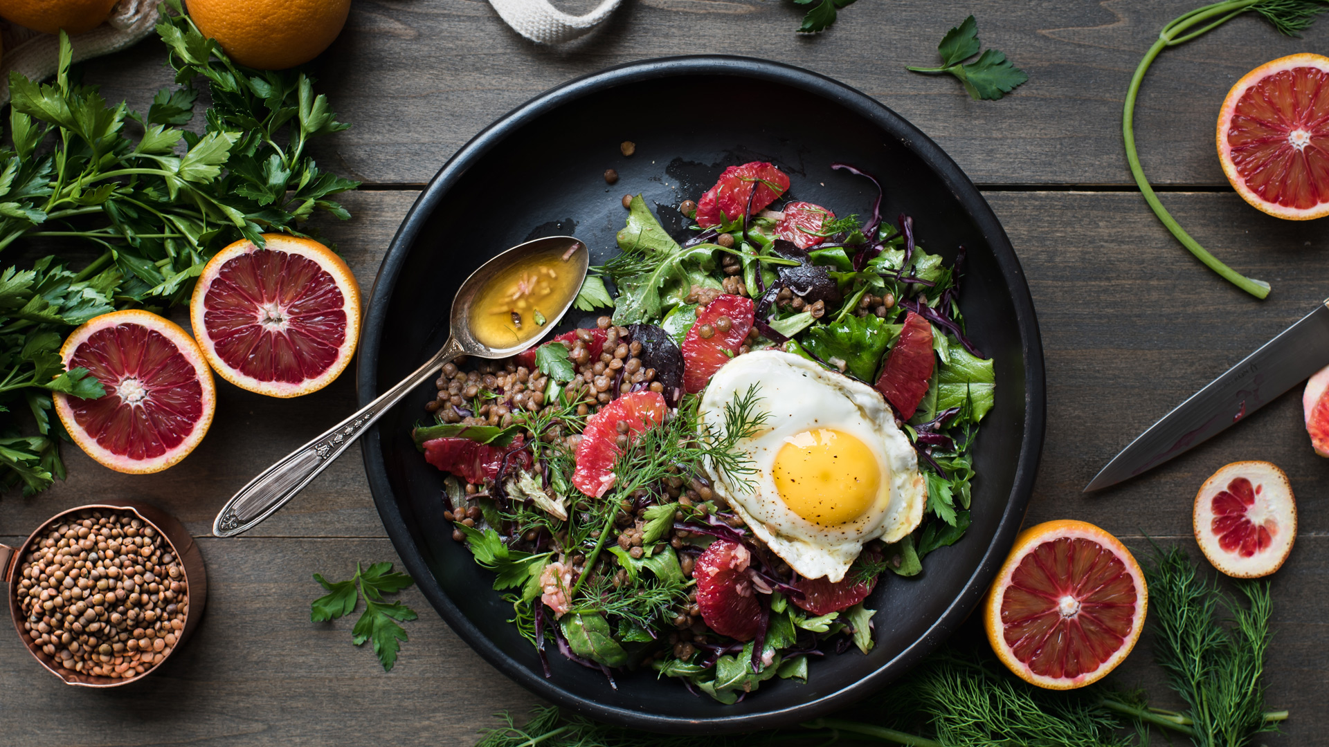 Blood orange salad