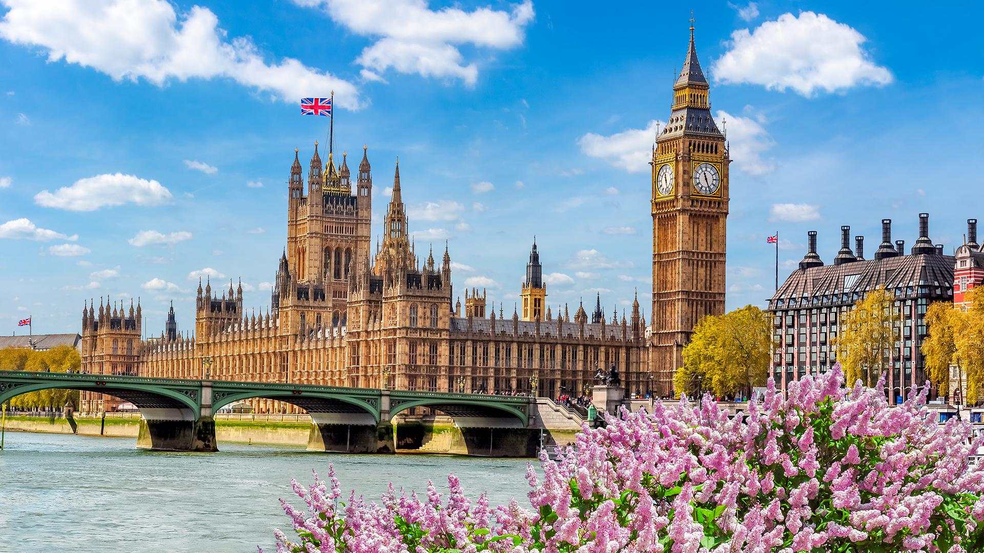 London with Big Ben in the background