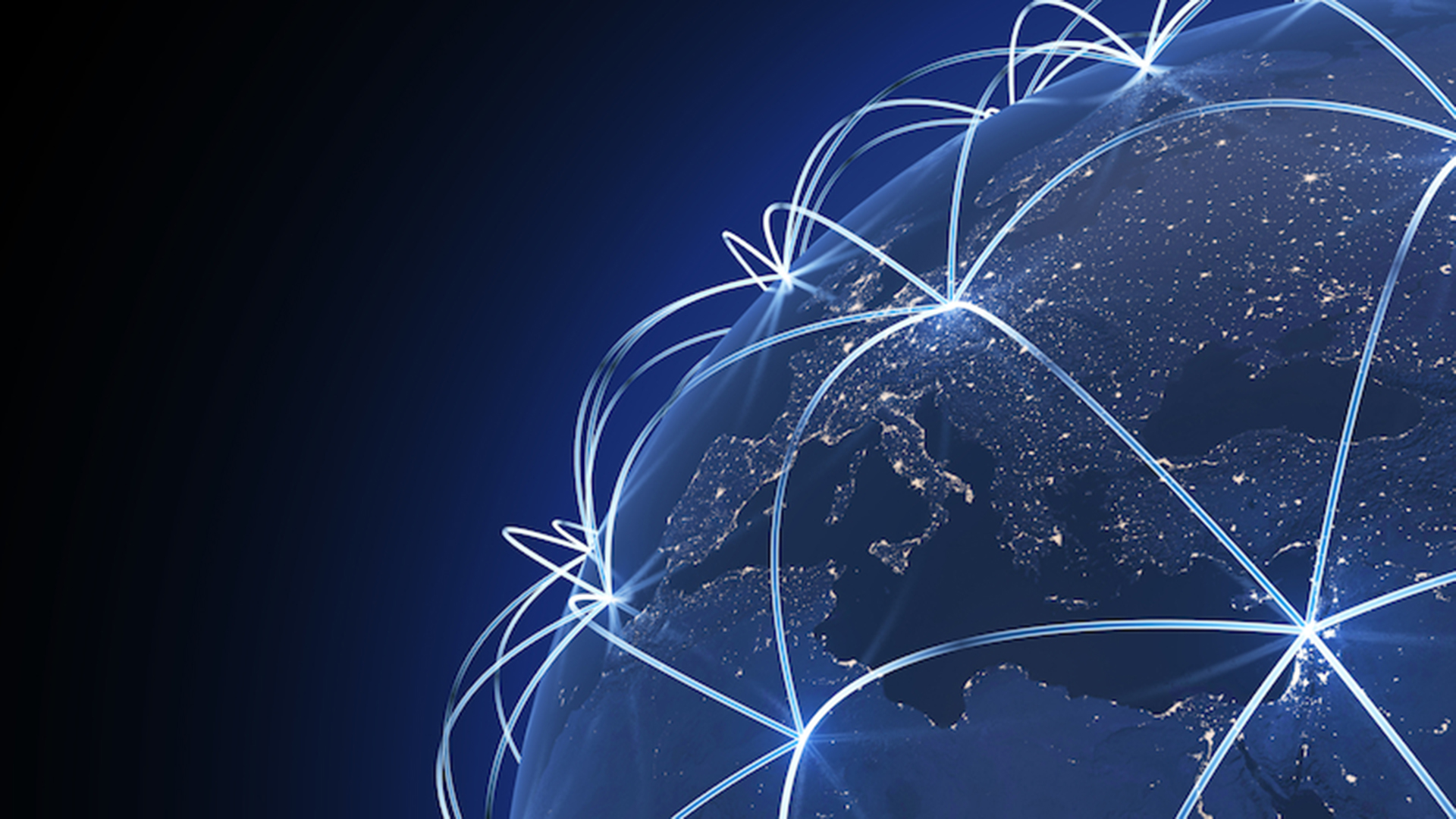 Night time earth view