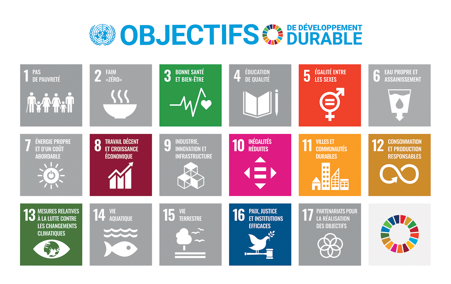 Objectifs de développement durable (ODD) des Nations Unies