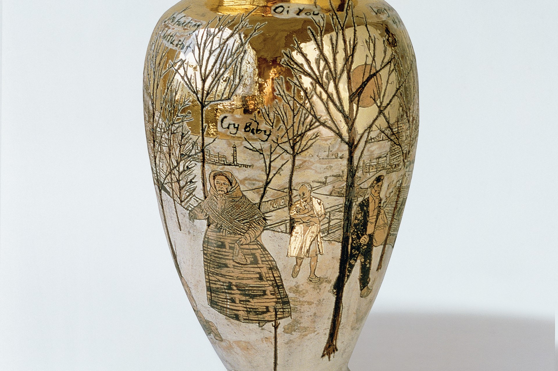 A (golden) pot by Grayson Perry