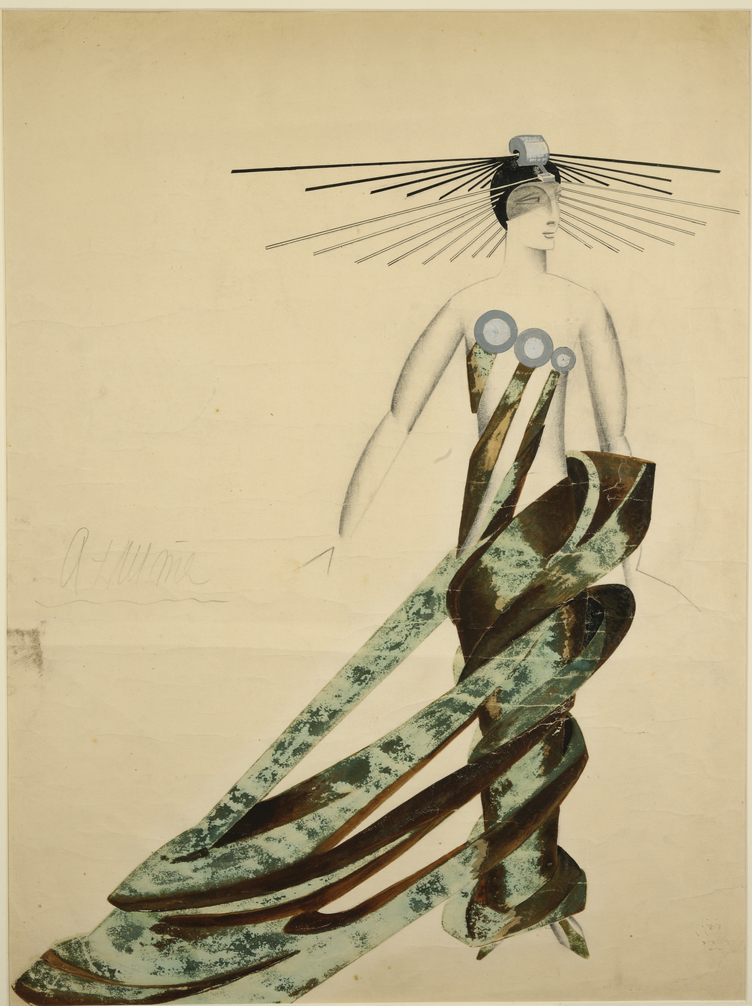 A Exeter costume design (A Queen of Martians) from V&A exhibition for the art essay