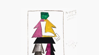 Malevich costume design (Victory over the Sun) for the art essay hero