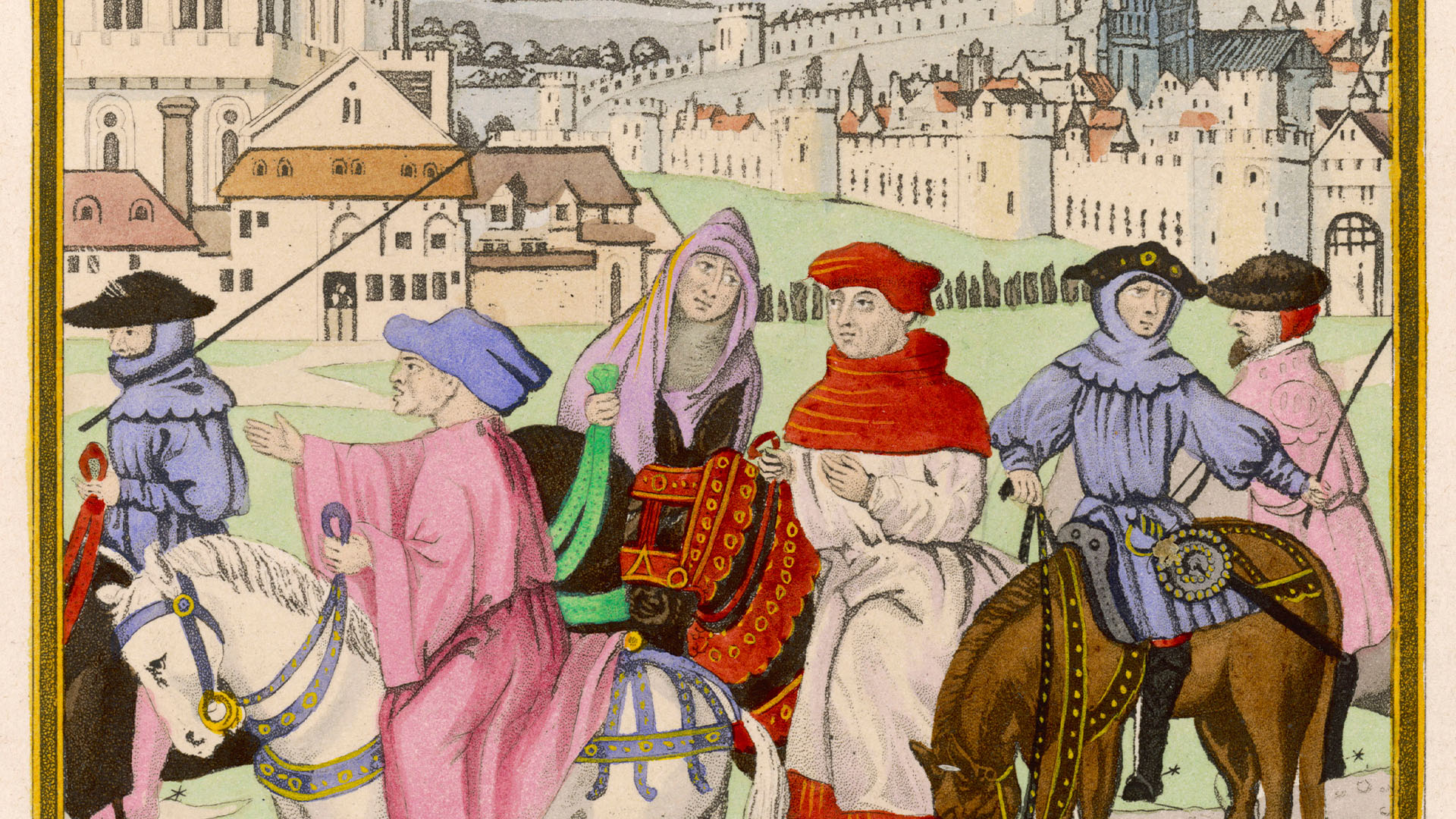 Chaucer and the Canterbury pilgrims