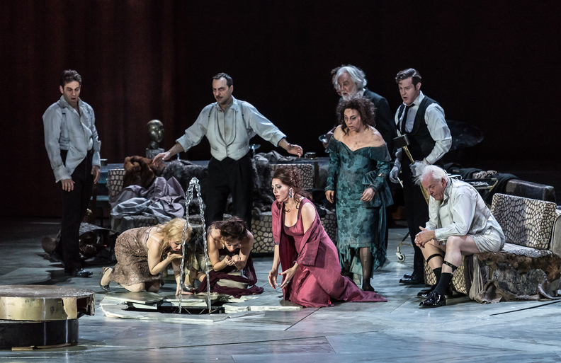 opera scene at ROH (The Exterminating Angel) despair and anguish