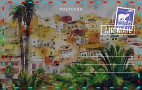 postcard of Las Palmas