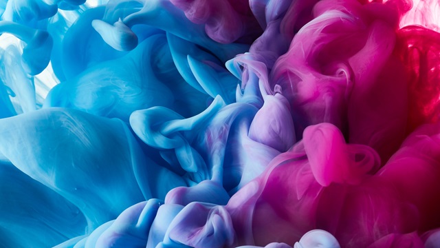Colour swirl with cloud effect