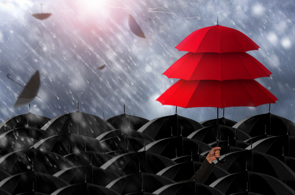 Red umbrella