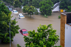 Flooded street