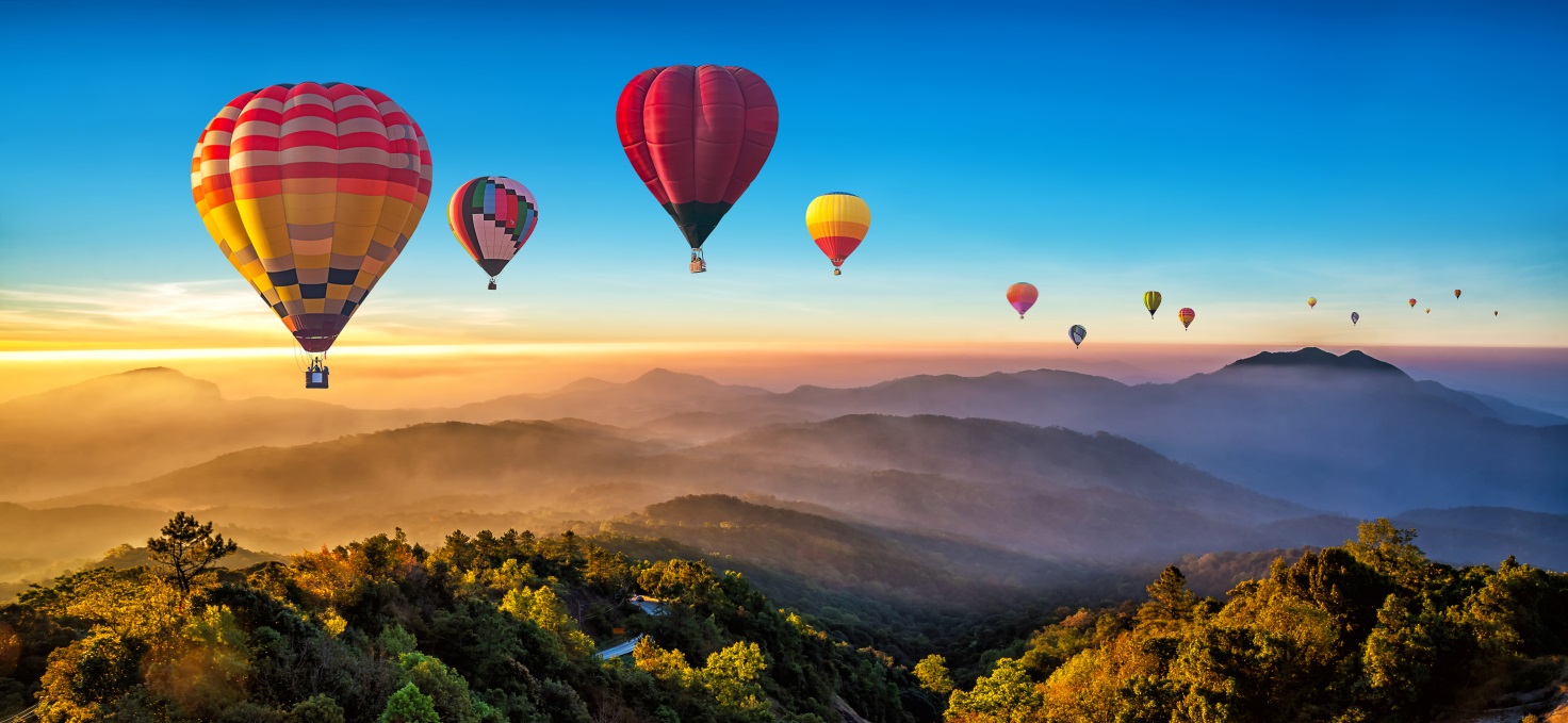 hot air balloons