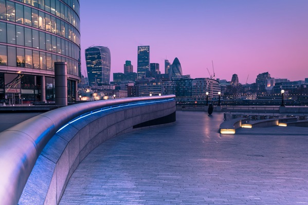 london real estate london office sunset skyline