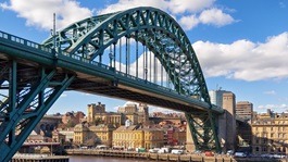 Tyne Bridge at Newcastle upon Tyne taken from Gateshead