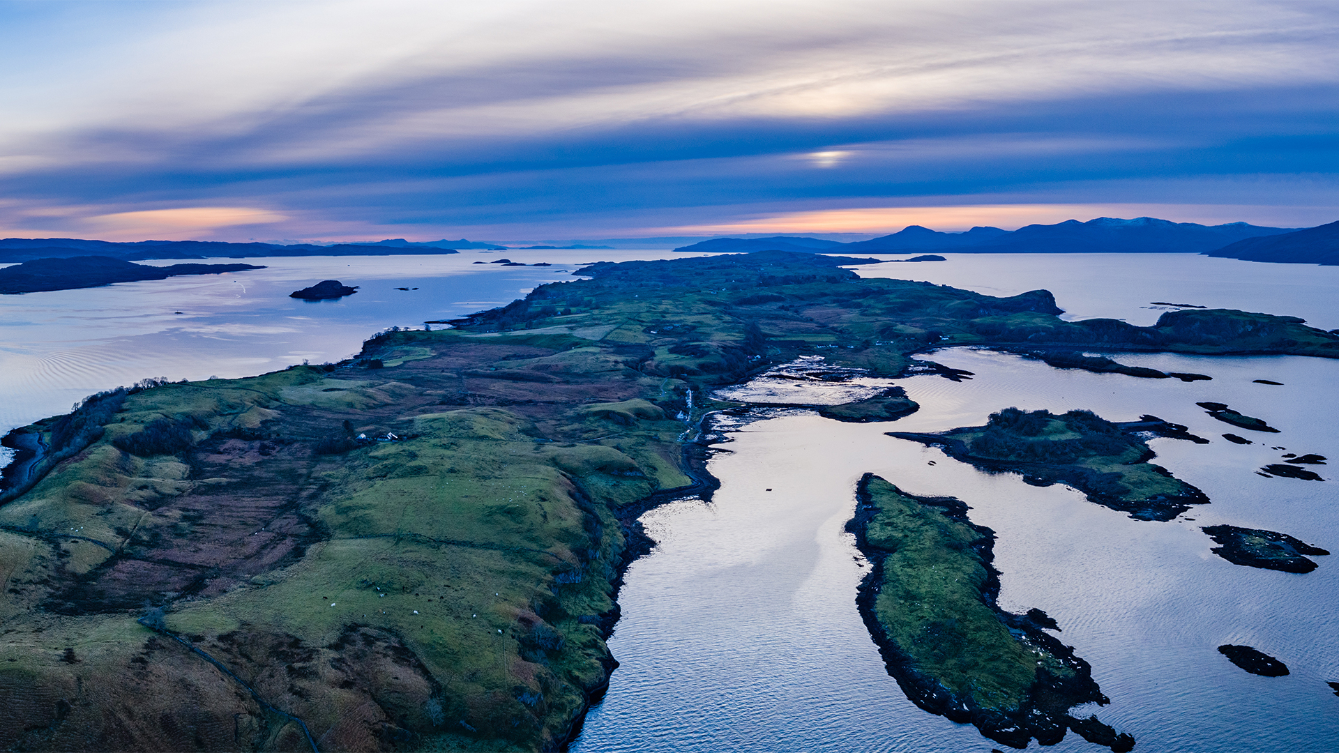 Sunrise over the Quiraing on the Isle of Skye in Scotland