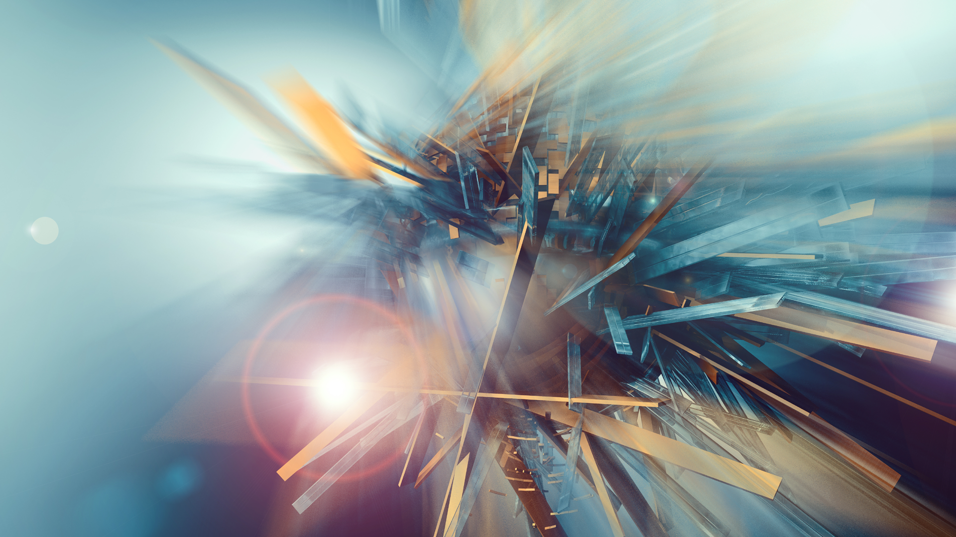3d absract image of light and lines