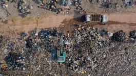 Aerial-view-tons-of=plastic-waste