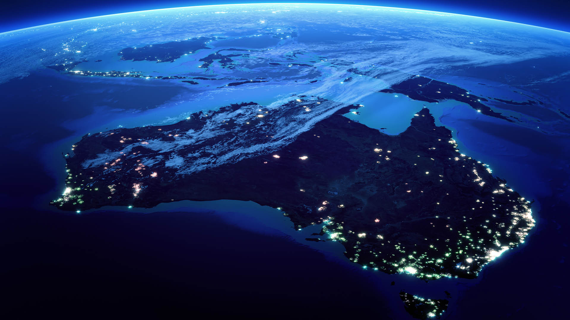 Australia-globe-earth-lights-night-blue