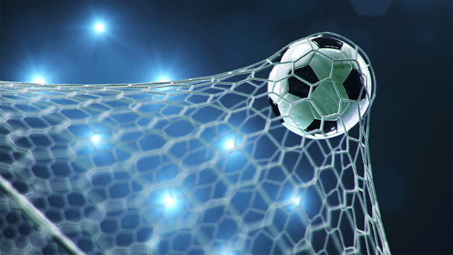 football in net