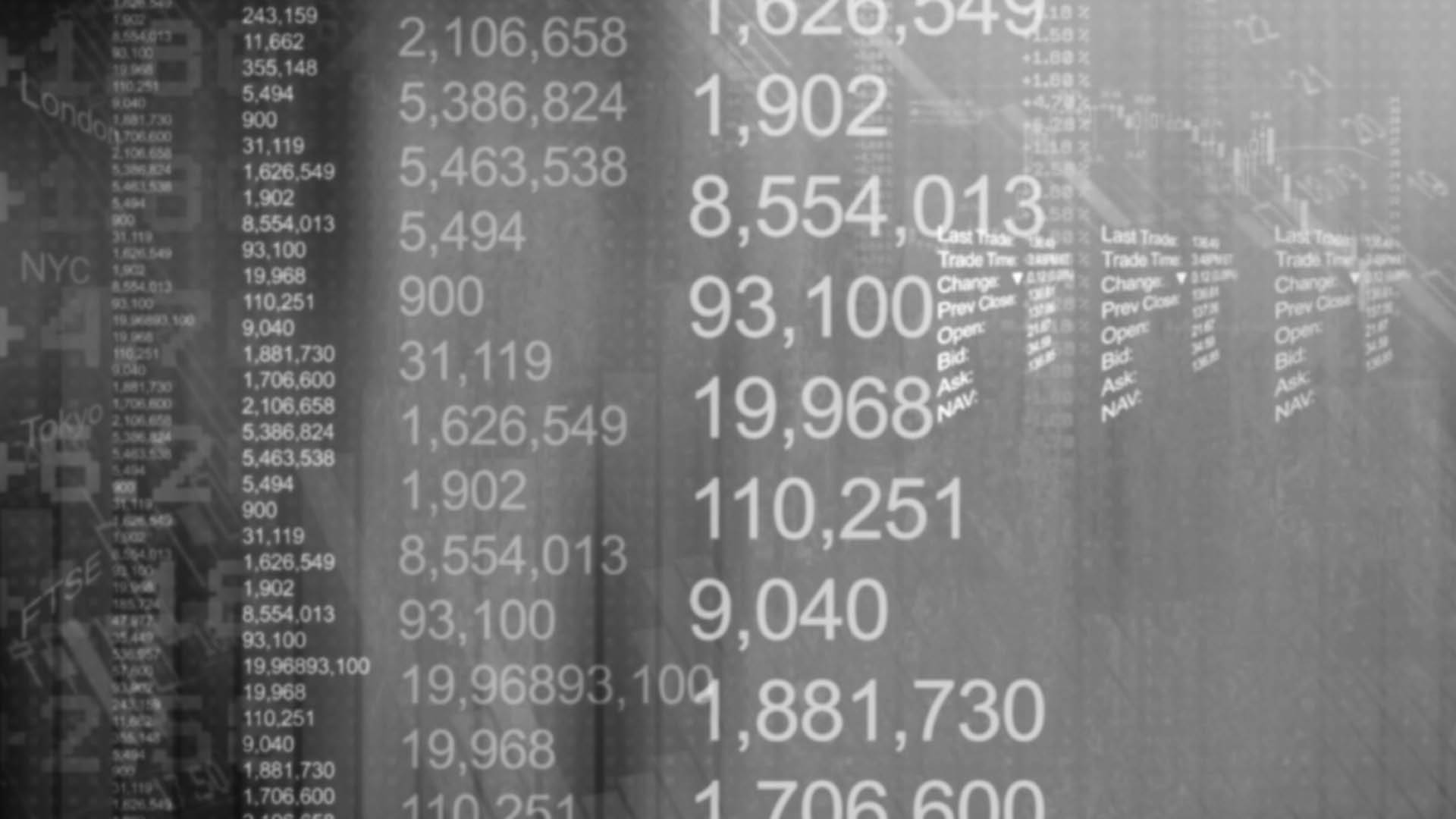 numbers black and white