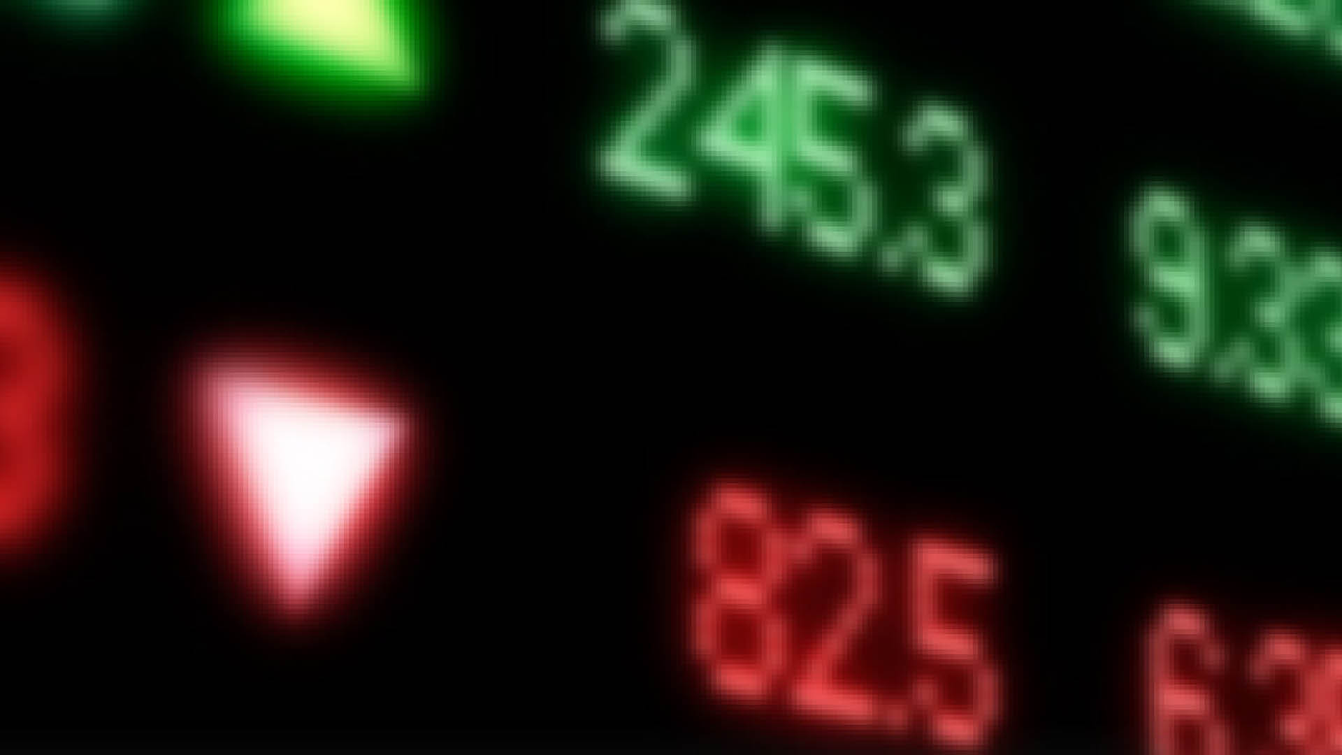 green and red numbers