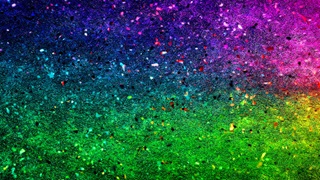 colorful light particles