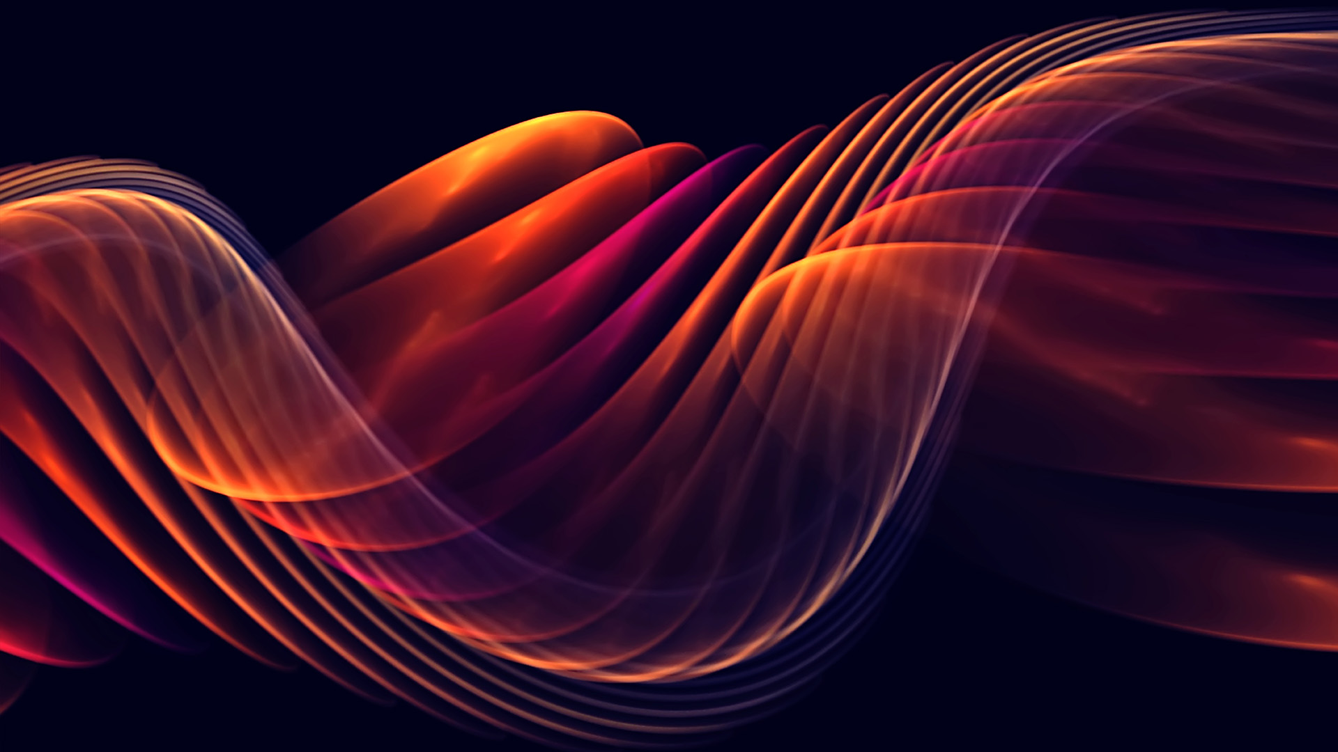 Curved digital wave with dark background