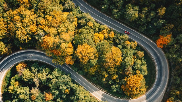 curved road