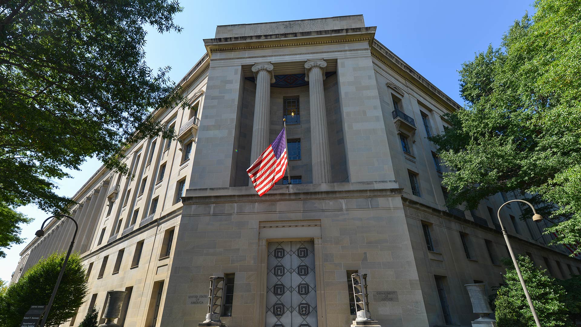 Department of Justice Building in Washington, DC
