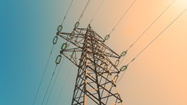 Electric-power-pylon-and-overhead-lines-tower-used-transmit-electrical-energy