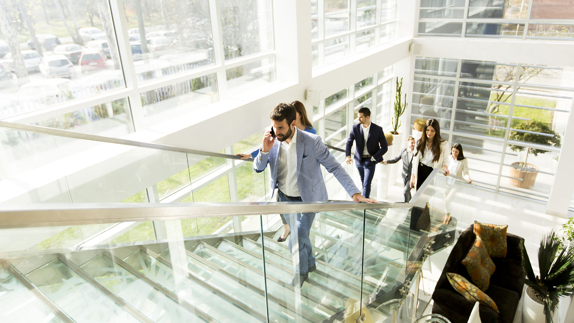 Employment-labor-office-stairs-people