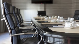 Empty chairs in a meeting room