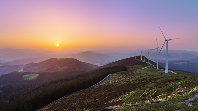 Energy hilltop windfarm