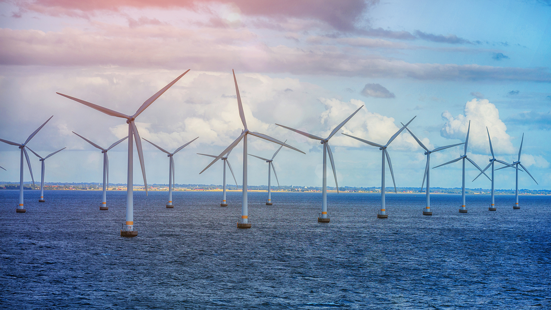 Energy windfarm at sea