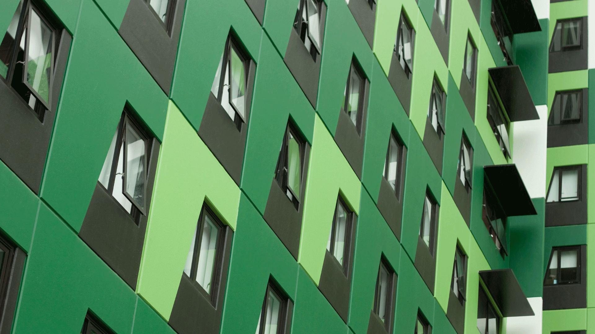 green building apartment