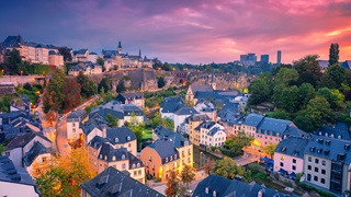 luxembourg at sunrise