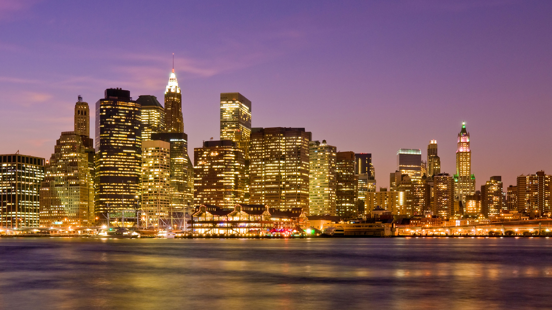 view of lower manhattan skyline new york