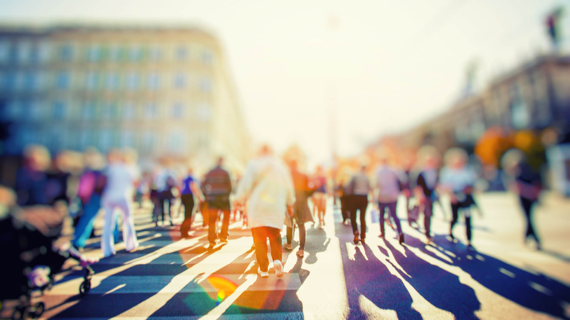 People busy walking on the streets