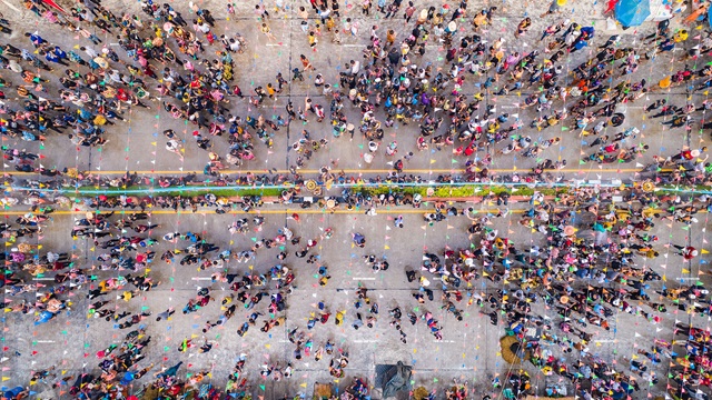 People walking