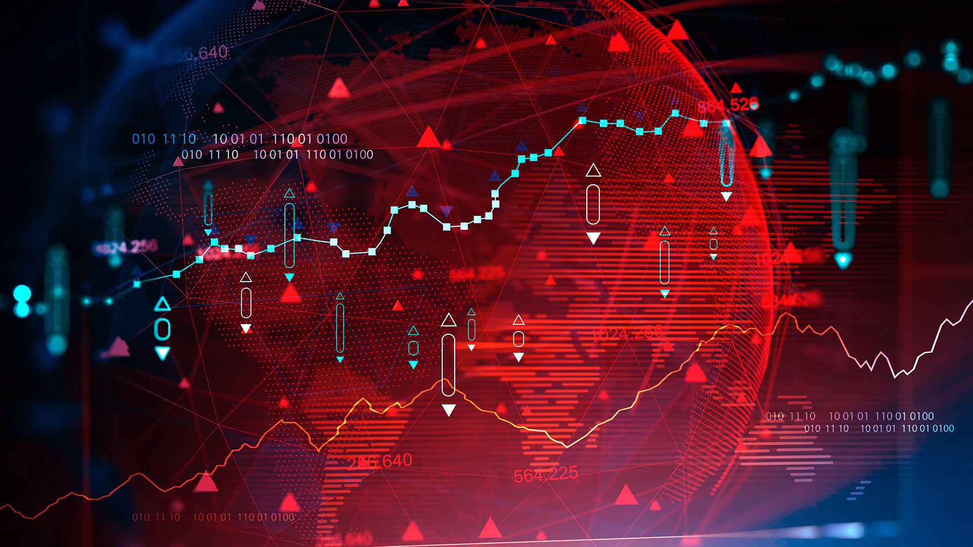 red-finance-abstract