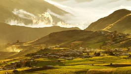 sunset-in-cubilin-village-in-ecuador