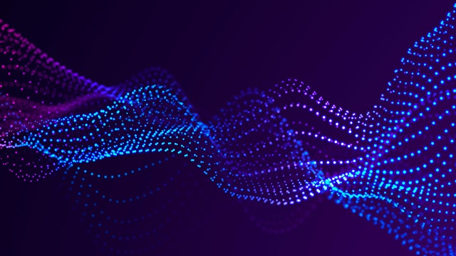 Technology-dots-wave-abstract-blue