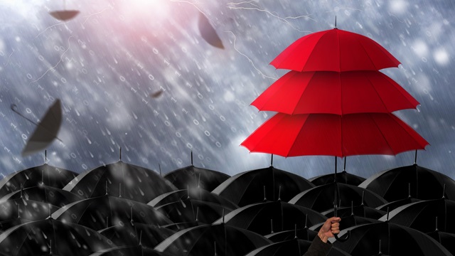 red umbrella