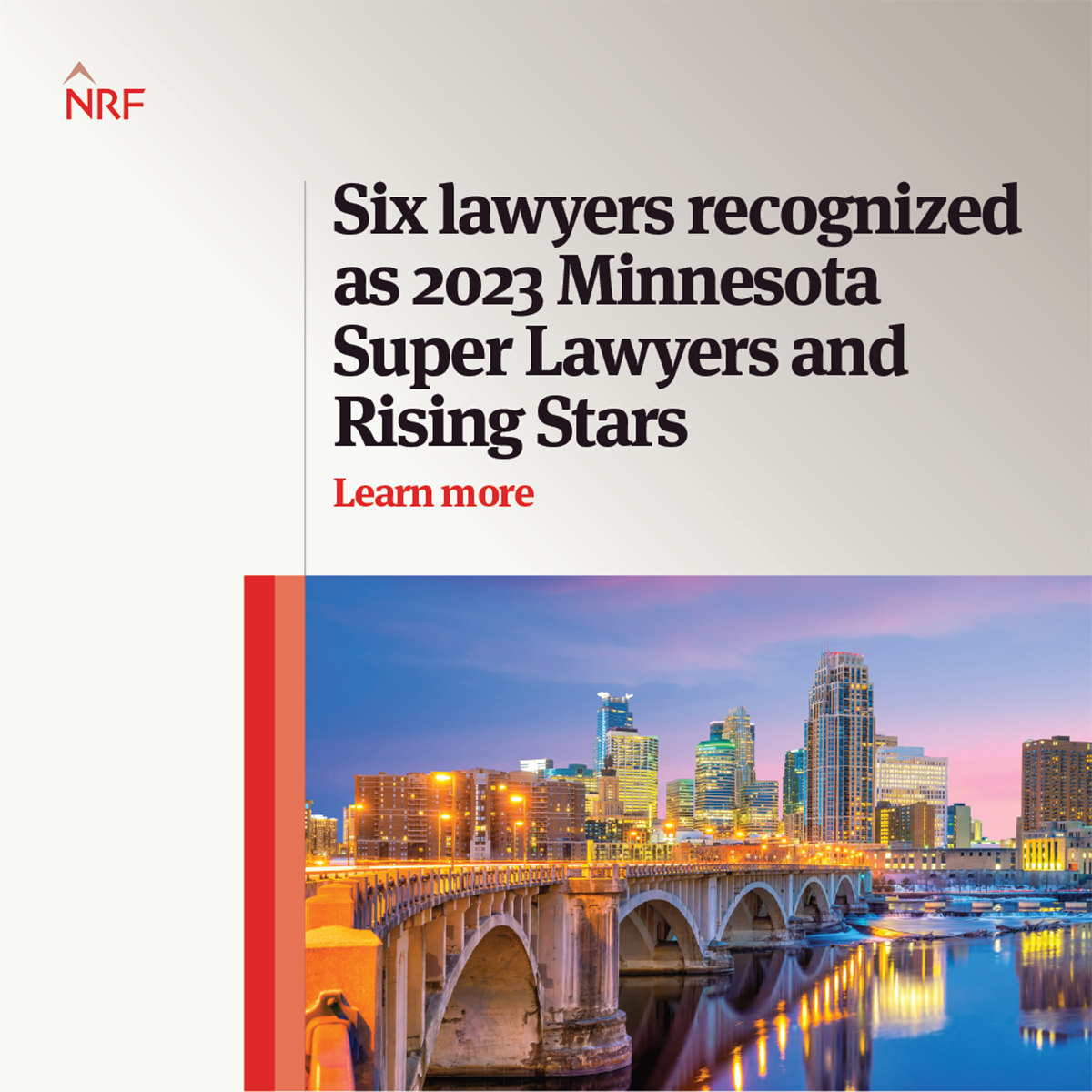 Six lawyers recognized as 2023 Minnesota Super Lawyers and Rising Stars