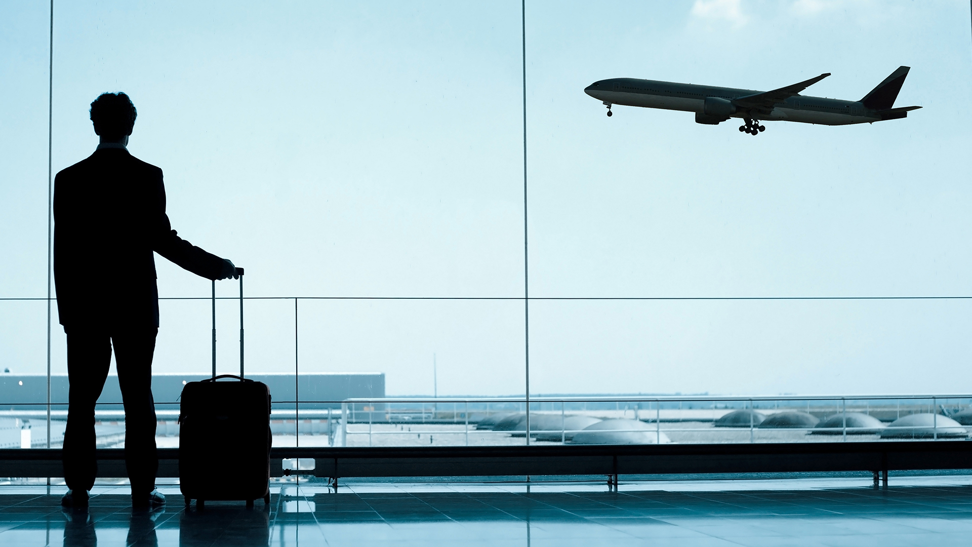 Man waiting at airport