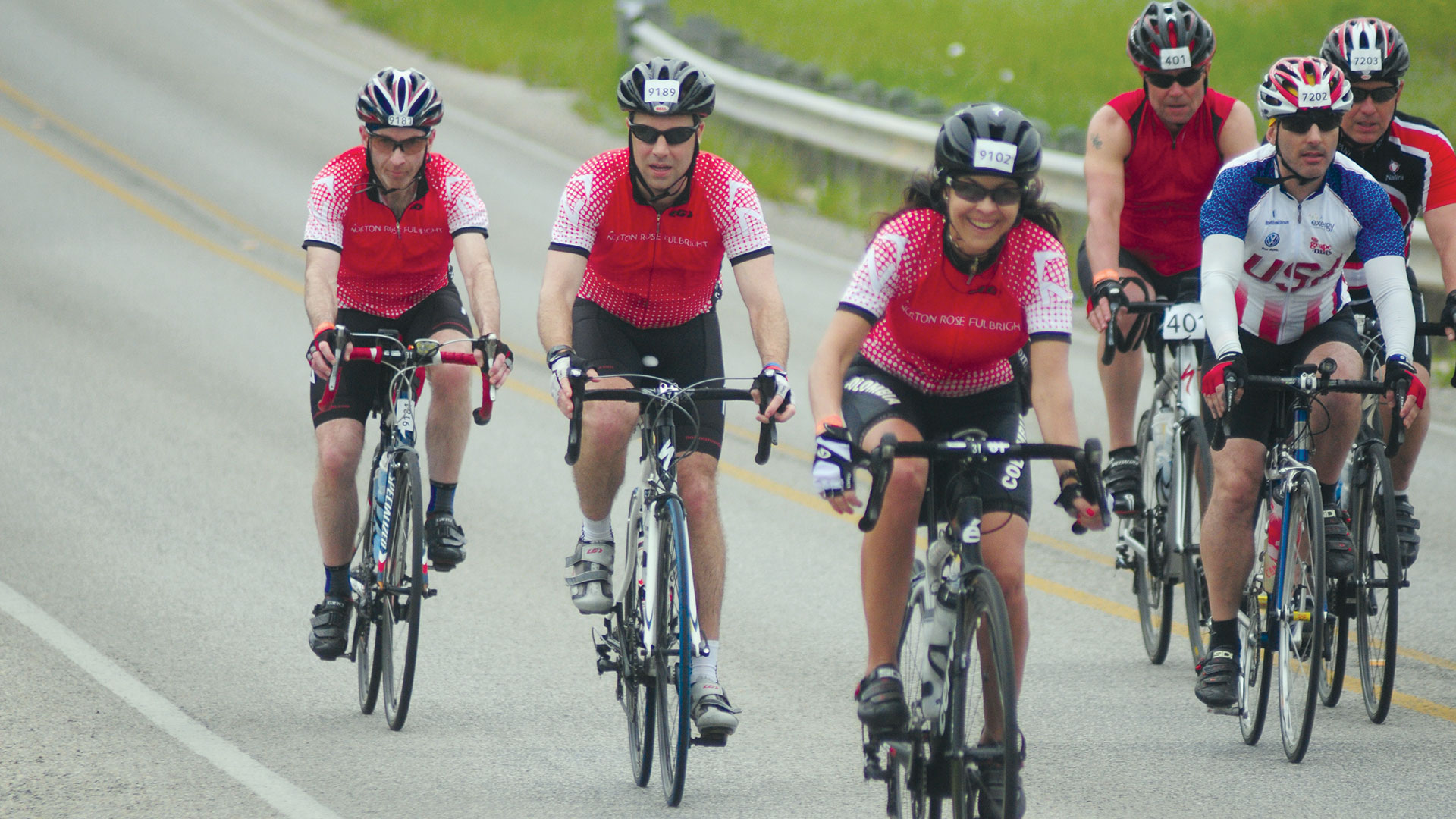 Image of Norton Rose Fulbright cyclists