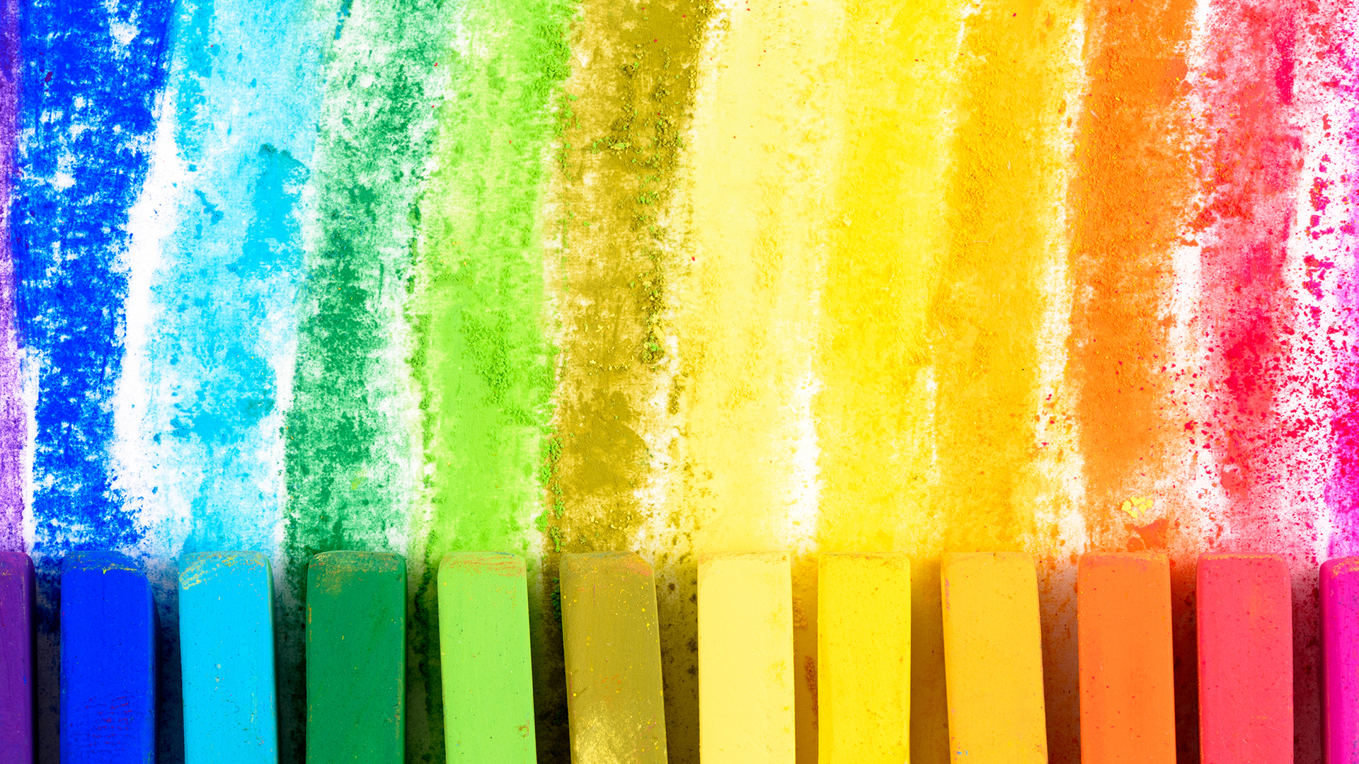 rainbow chalk